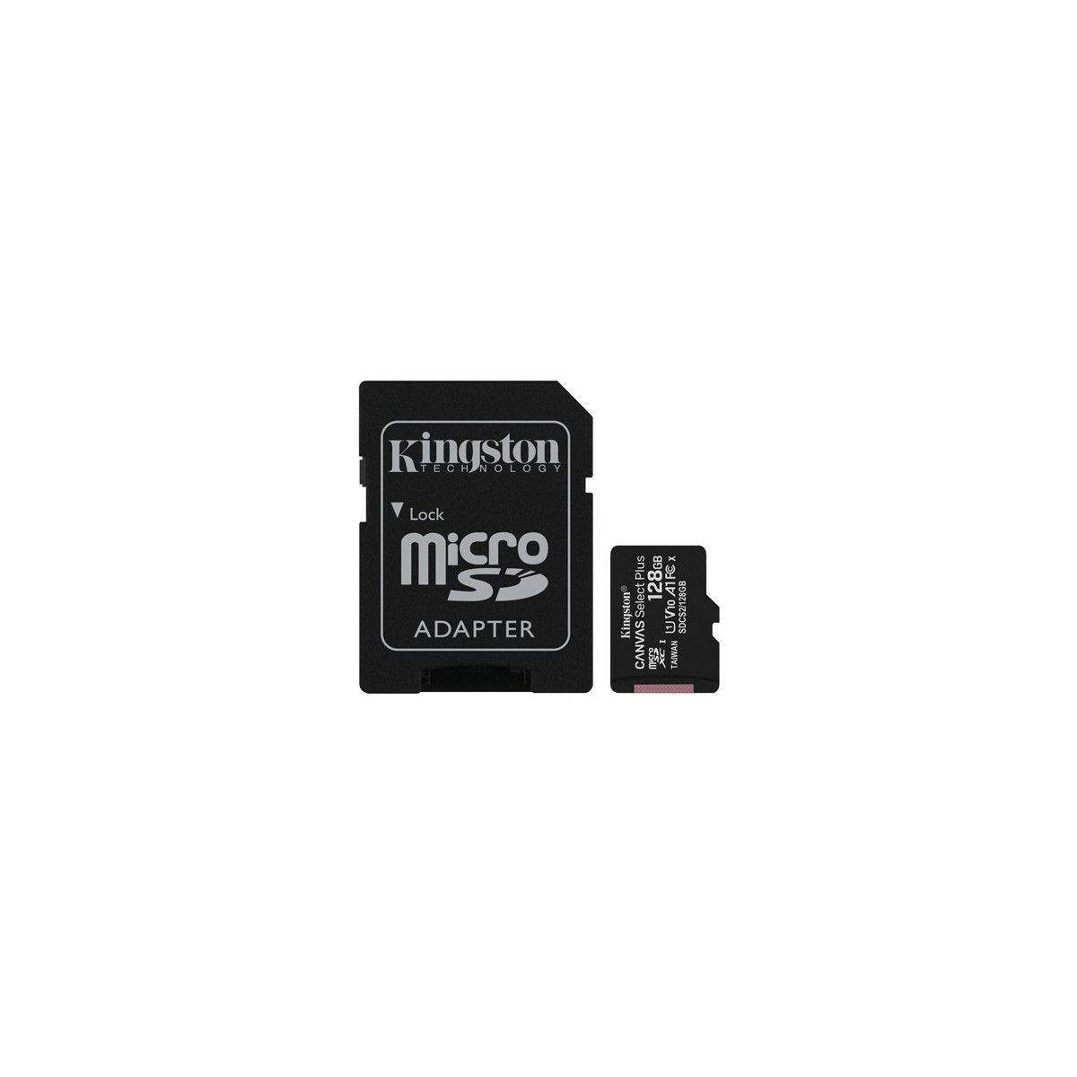 Image of KINGSTON Memóriakártya MicroSDXC 128GB Canvas Select Plus 100R A1 C10 + Adapter
