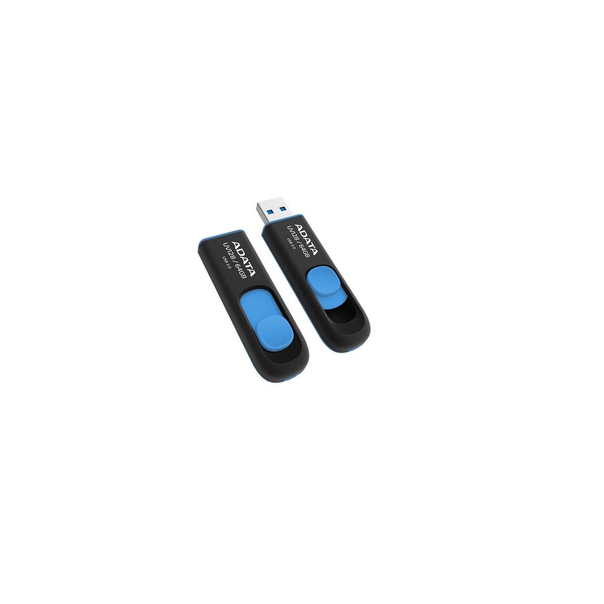 Image of ADATA Pendrive 64GB, UV128 USB 3.2, Fekete-kék