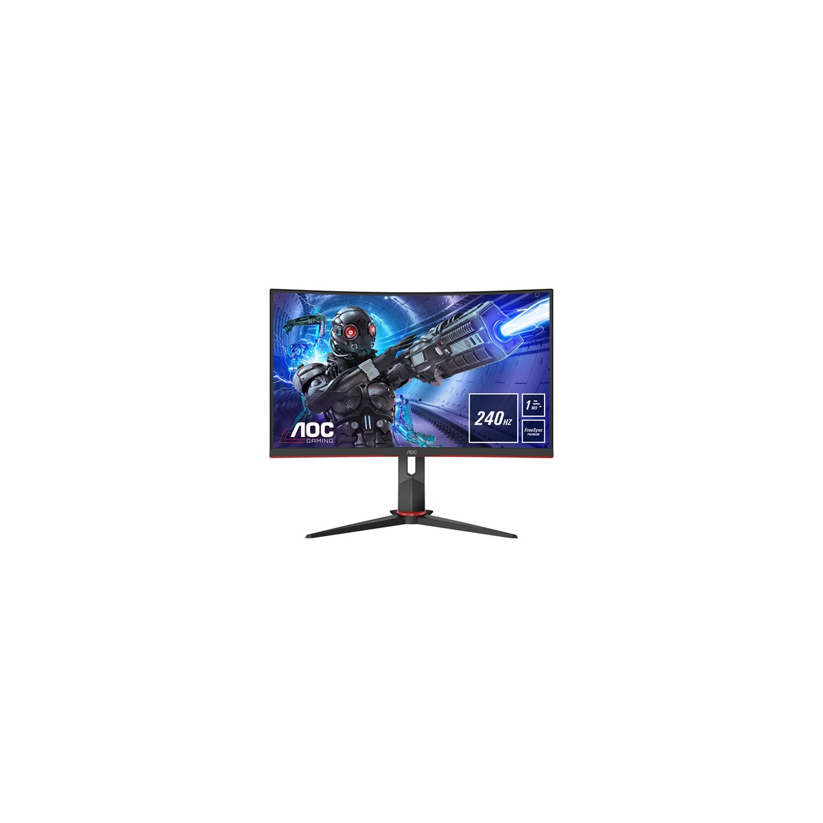 Image of AOC Ívelt Gaming 240Hz VA monitor 31.5" C32G2ZE/BK, 1920x1080, 16:9, 300cd/m2, 1ms, 2xHDMI/DisplayPort