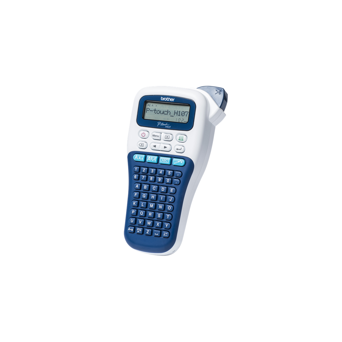 Image of BROTHER Címkenyomtató PT-H107, kézi, thermál, 20mm/mp, ABC billenytűzet, TZe szalag 3,5-12mm