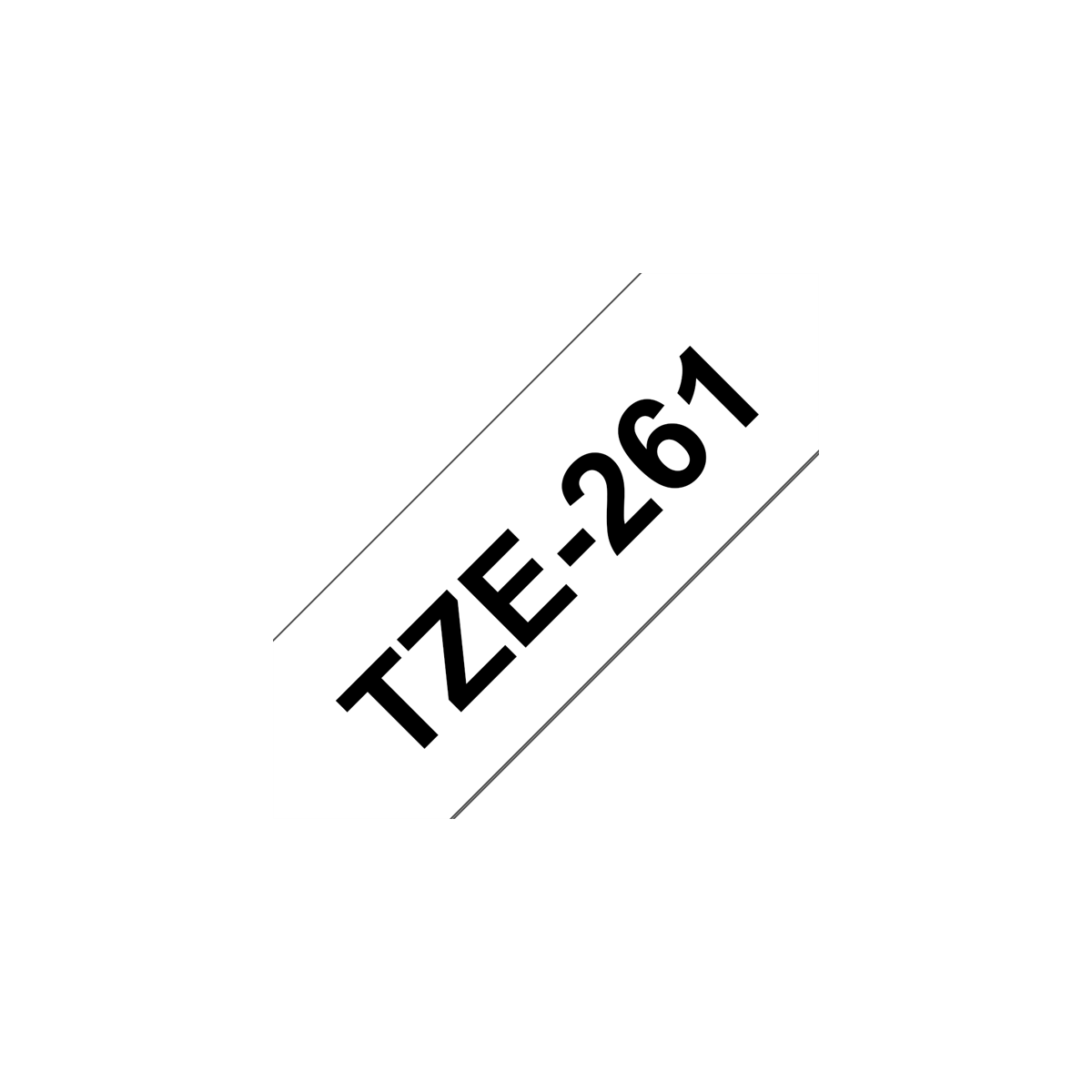 Image of BROTHER szalag TZe-261, Fehér alapon Fekete, Laminált, 36mm 1.4", 8 méter