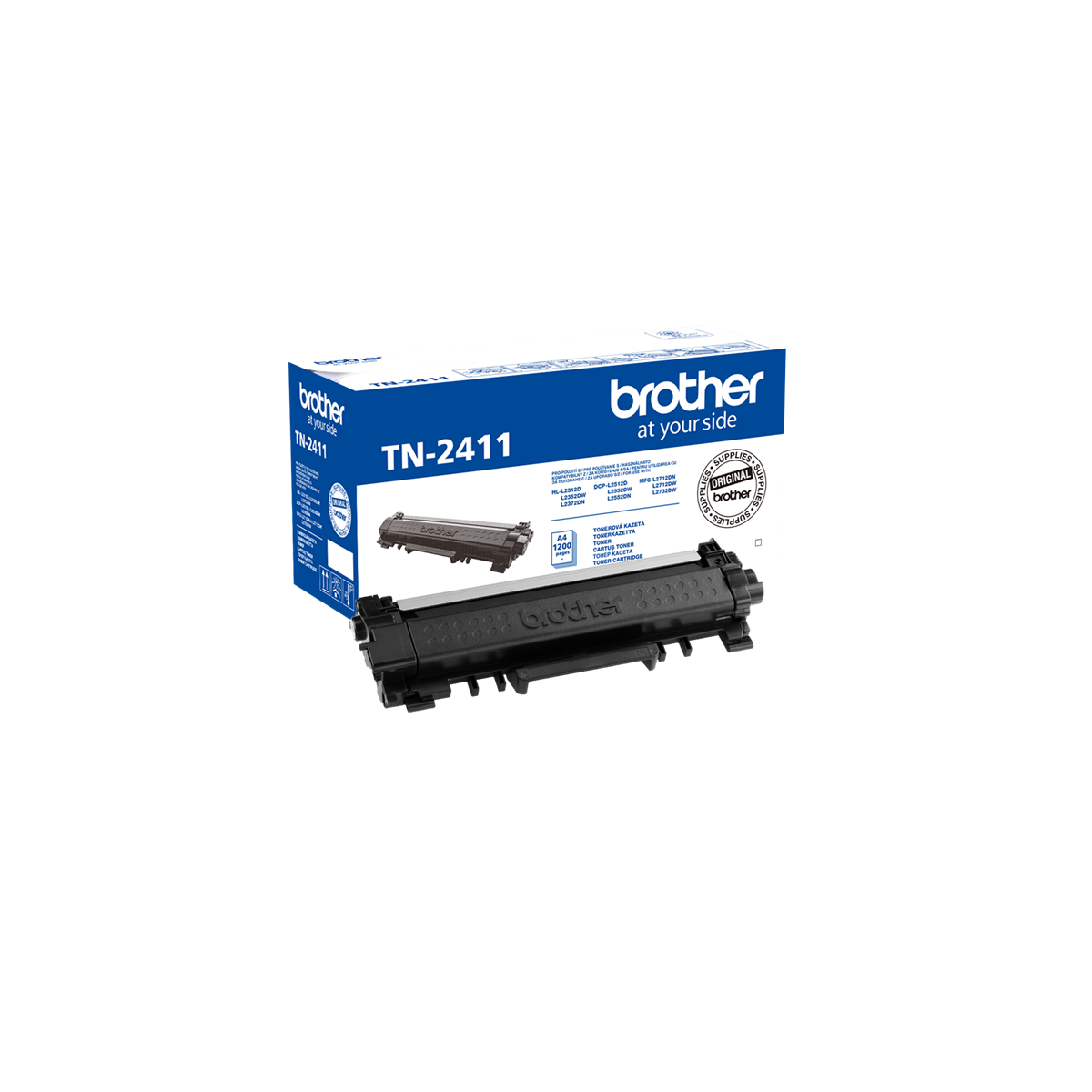 Image of BROTHER Toner TN-2411, Standard - 1200 oldal (ISO/IEC 19752), Fekete