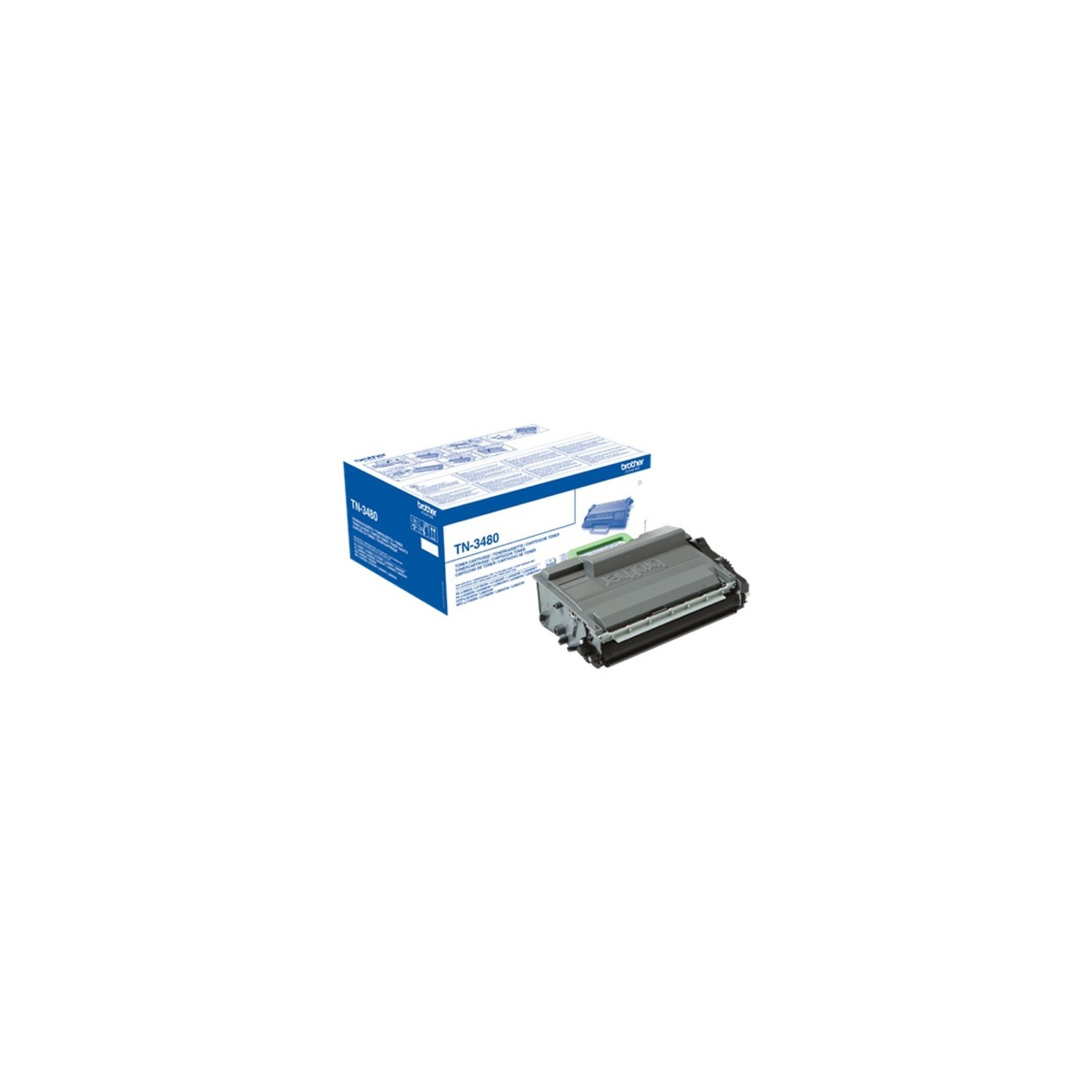 Image of BROTHER Toner TN-3480, Nagy töltetű - 8000 oldal, Fekete