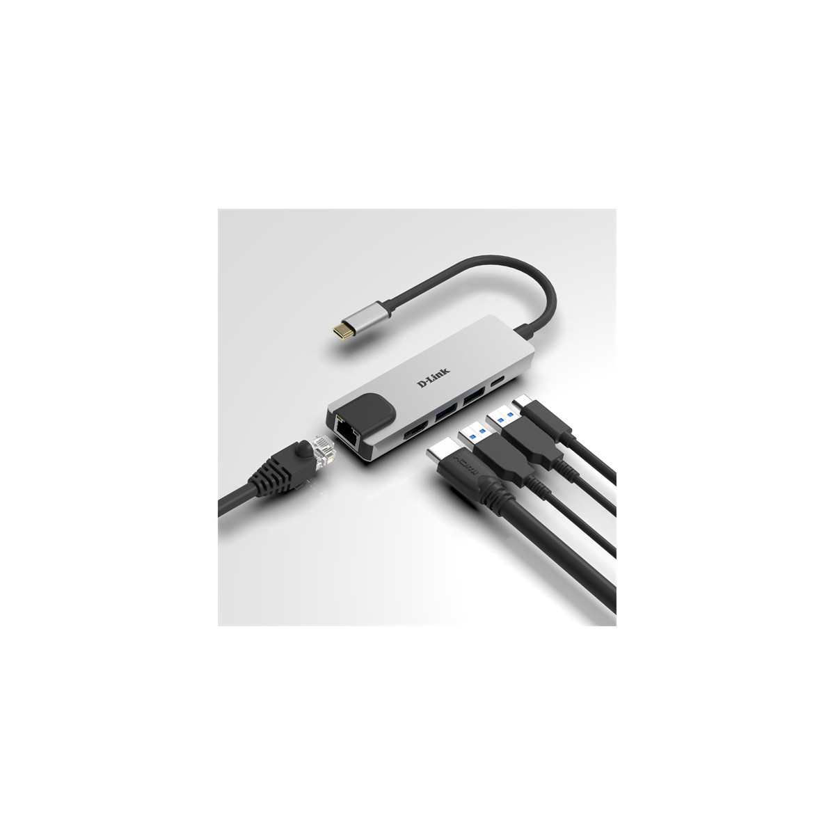 Image of D-LINK USB-C HUB 2xUSB + 1xHDMI + 1xUSB Type-C + 1xLAN, DUB-M520