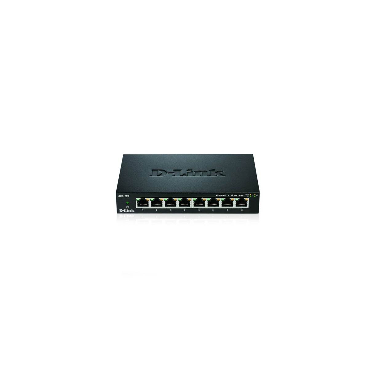 Image of D-LINK Switch 8x1000Mbps Fémházas Asztali, DGS-108/E