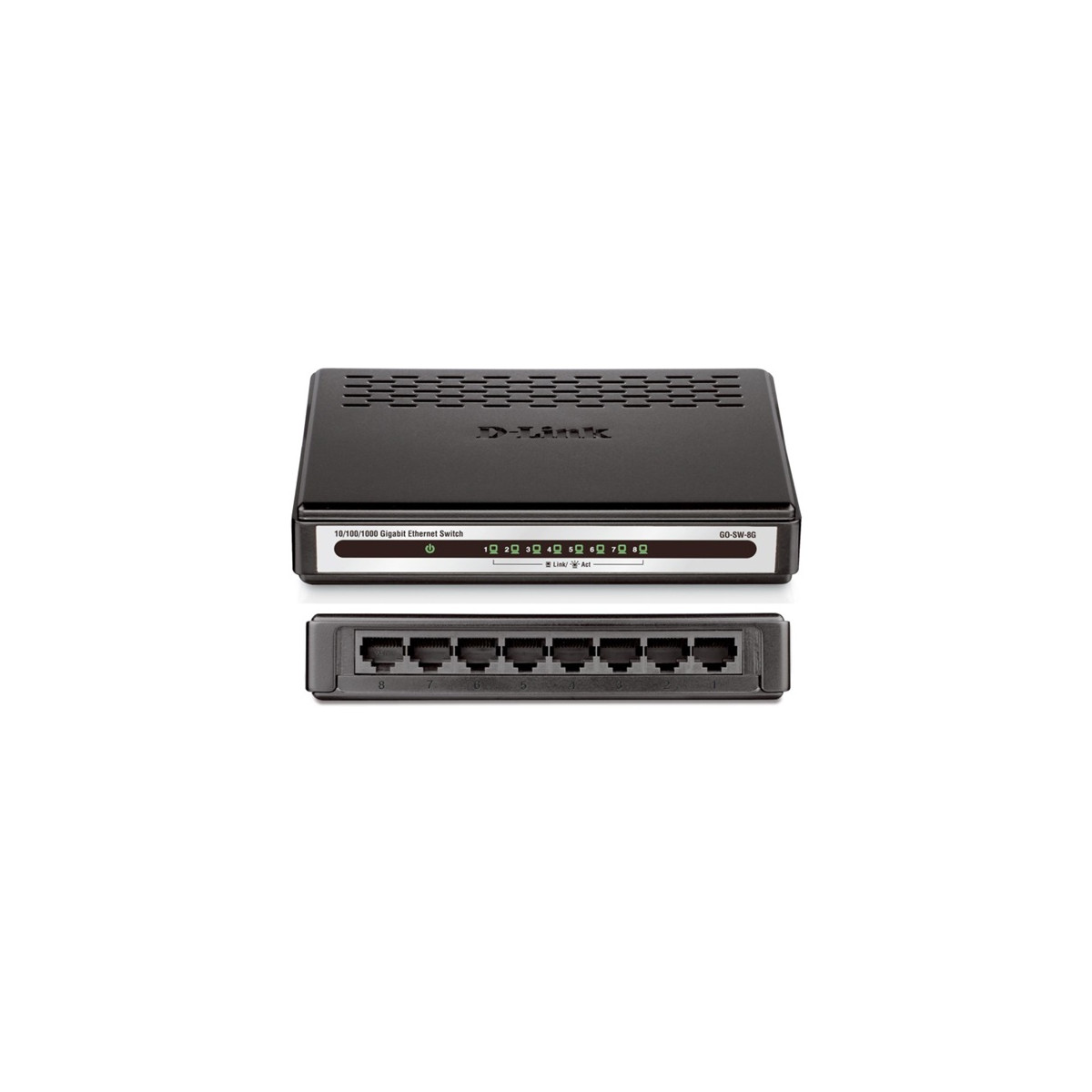 Image of D-LINK Switch 8x1000Mbps Műanyagházas Asztali, GO-SW-8G/E