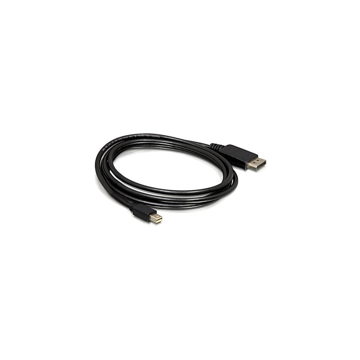Image of DELOCK kábel mini DisplayPort 1.2 male > DisplayPort male 4K 60Hz 2m