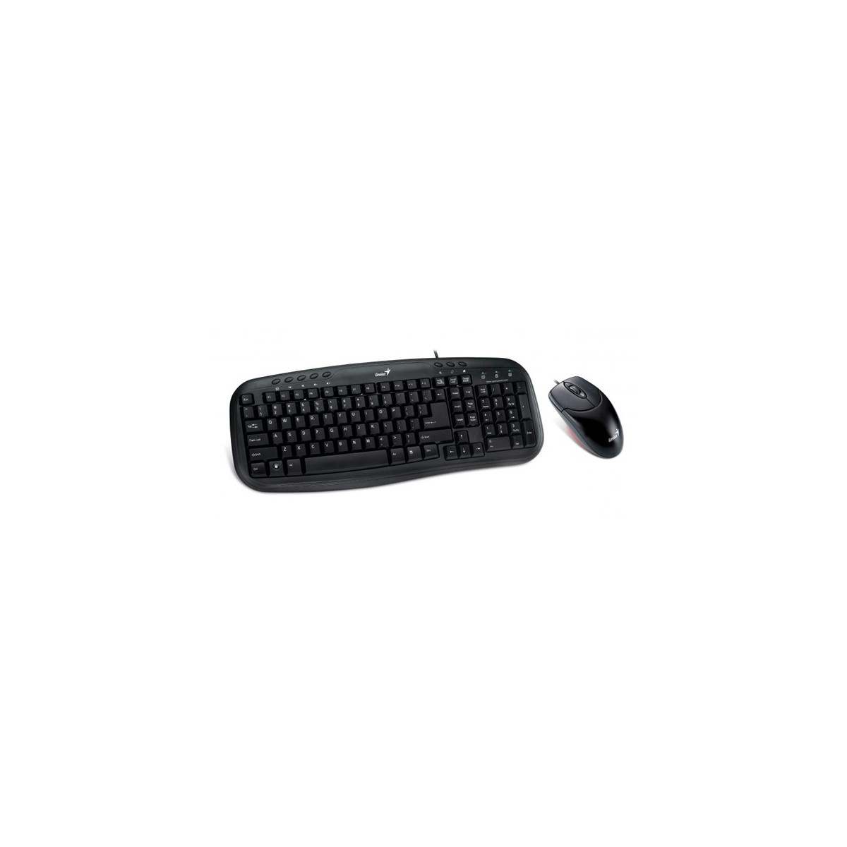Image of GENIUS Vezetékes Billentyűzet + egér KM-200 USB HUN Fekete