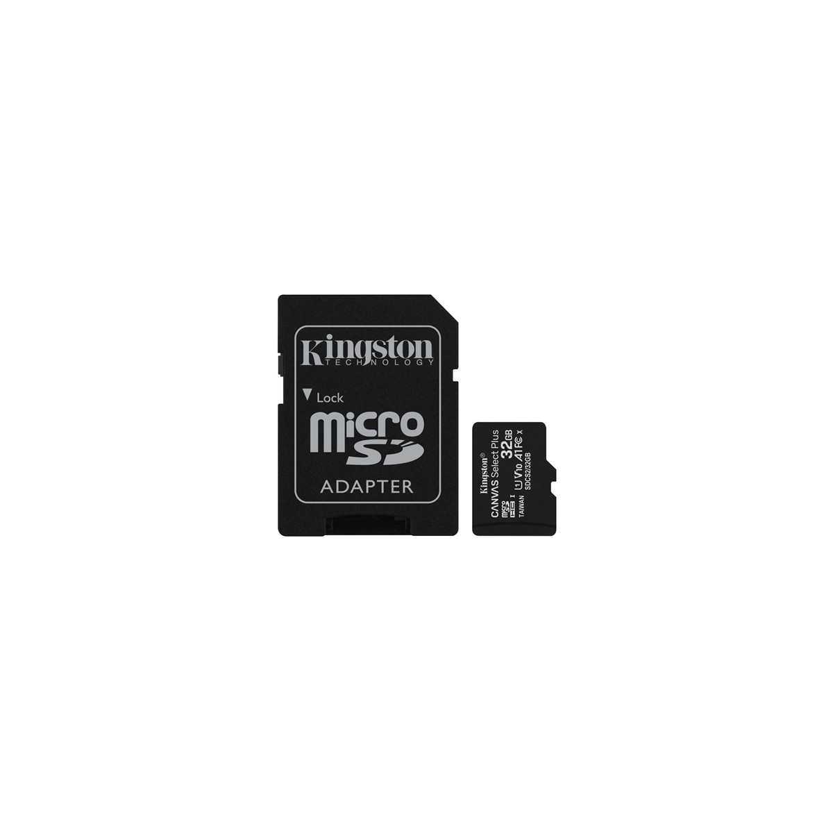 Image of KINGSTON Memóriakártya MicroSDHC 32GB Canvas Select Plus 100R A1 C10 + Adapter