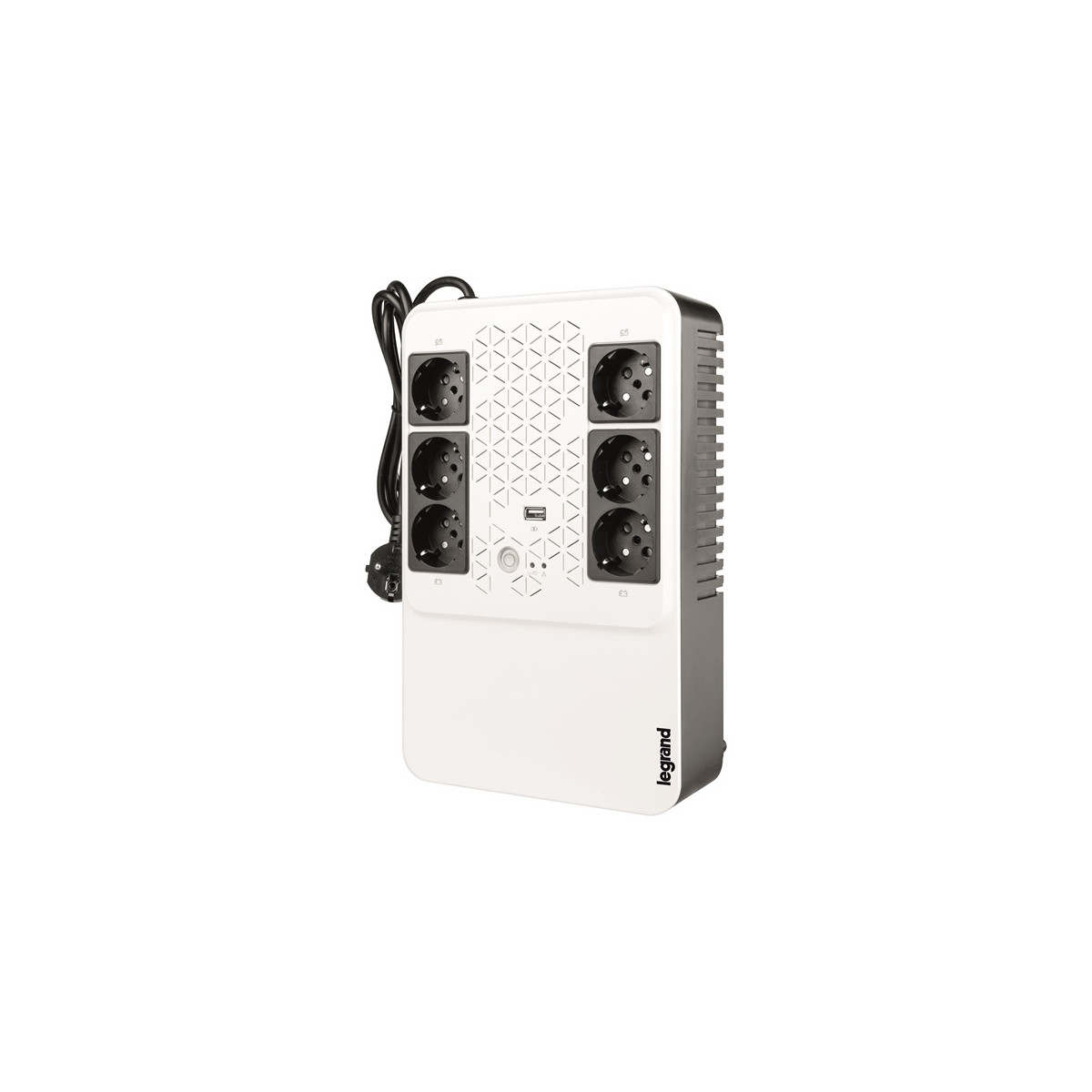 Image of LEGRAND KEOR-M multimédiás szünetmentes elosztósor 600VA (4+2)xSHK Always-on USB töltő aljzat - Line-interaktív UPS