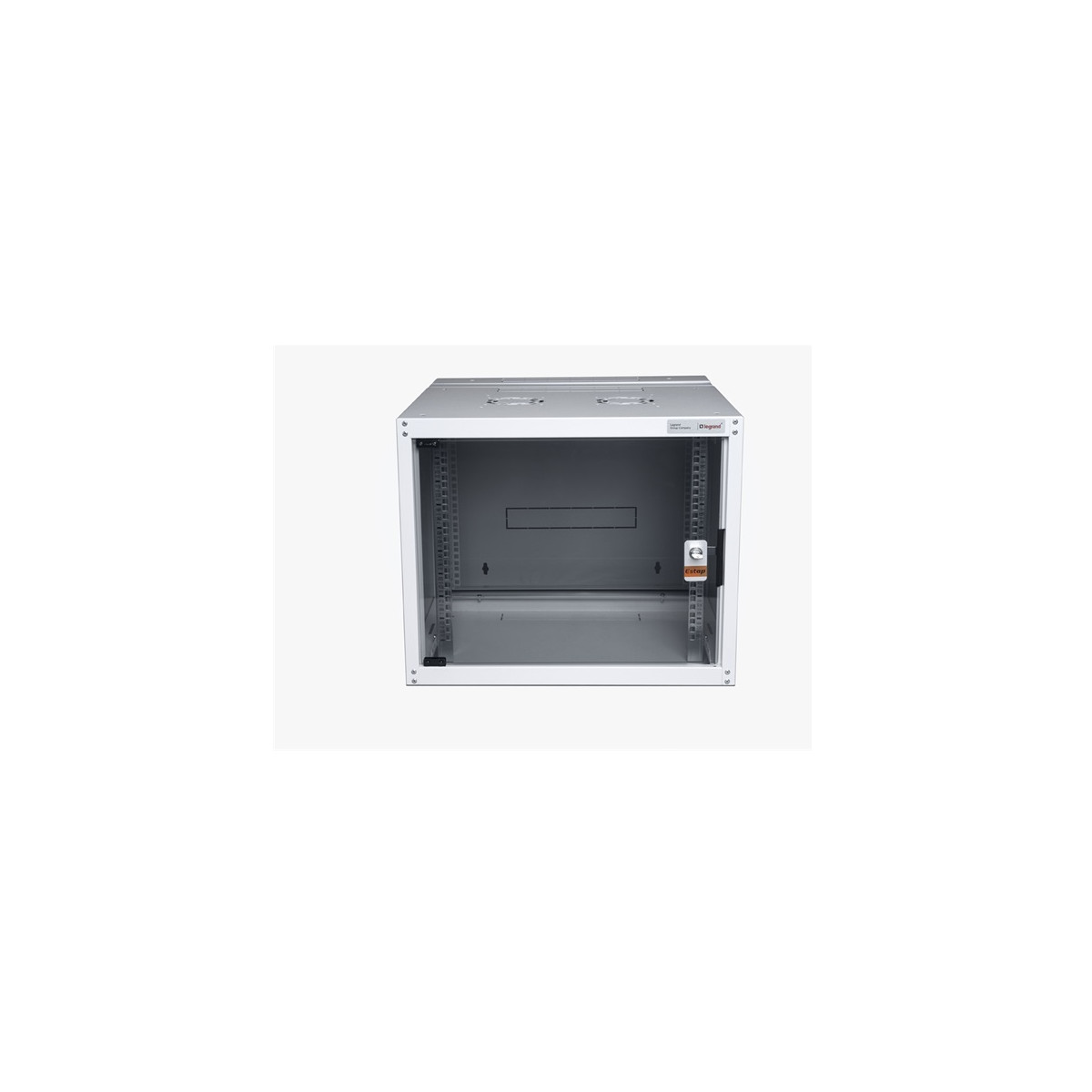 Image of LEGRAND hálózati rack szekrény, 19` 16U SZÉL: 600 MÉLY: 450 MAG: 805 szürke egyrészes, üvegajtós készre szerelt MAX: 45