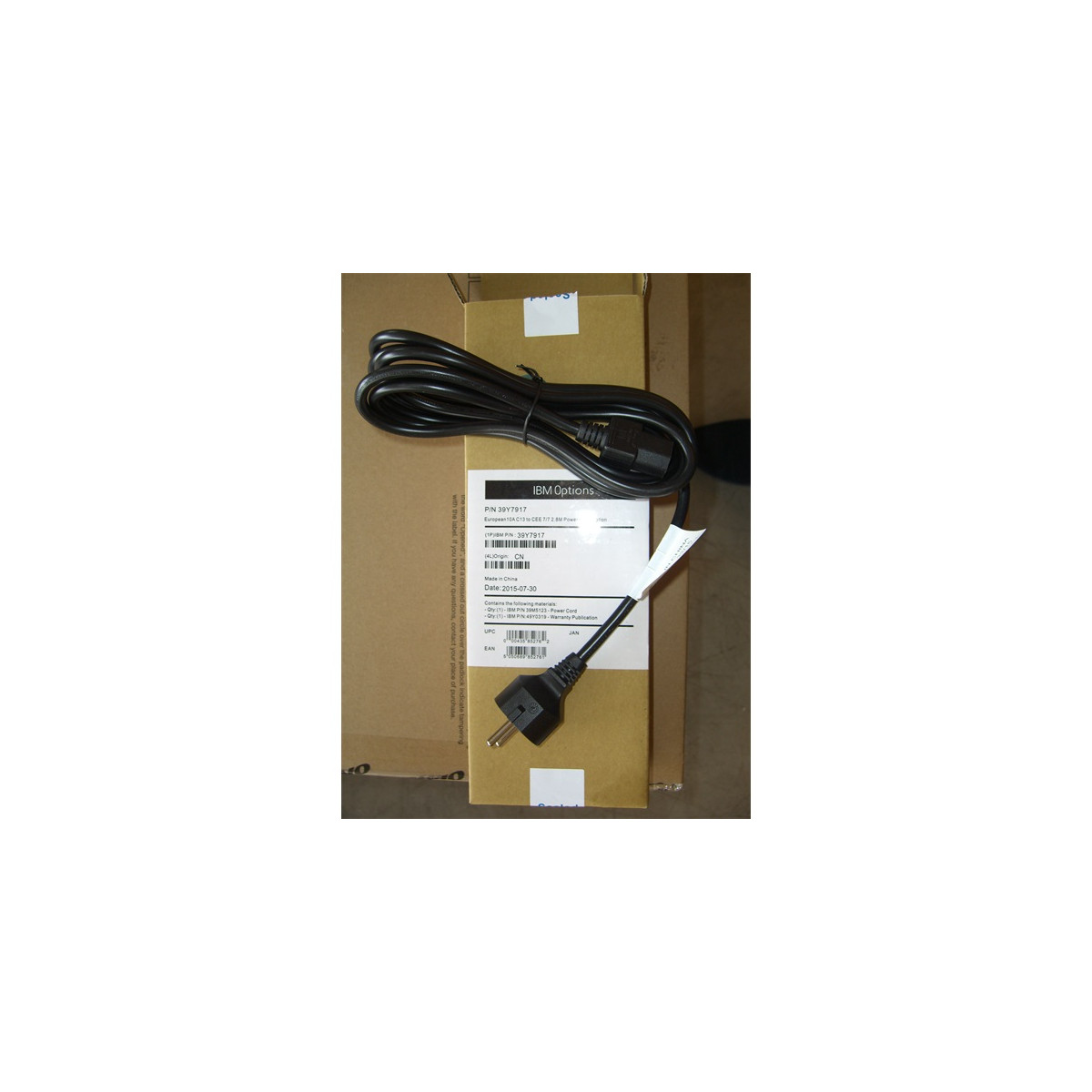 Image of LENOVO szerver PSU - tápkábel, 2,8m, 10A line C13 to CEE 7/7