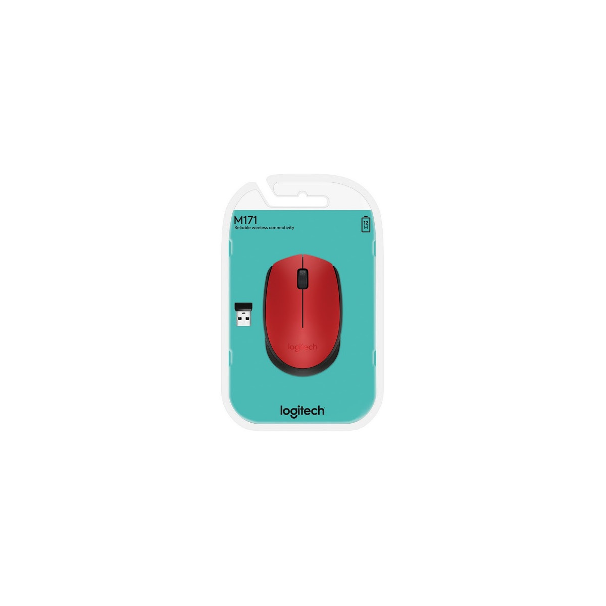 Image of LOGITECH Egér - M171 Vezeték Nélküli Optikai, Vörös