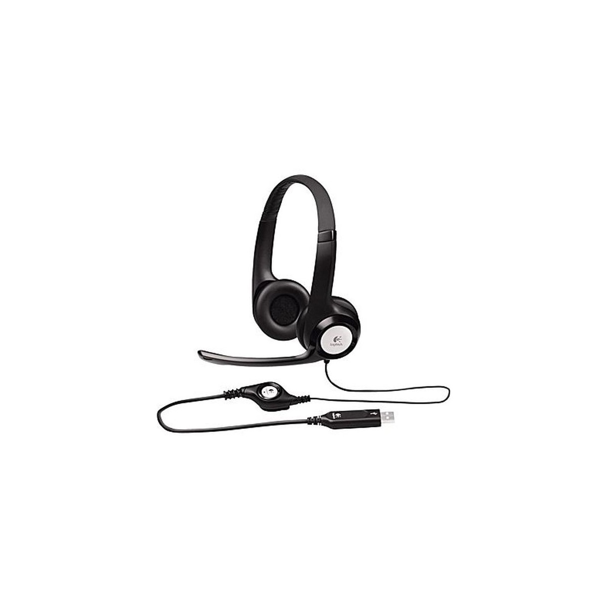 Image of LOGITECH Fejhallgató 2.0 - H390 USB Mikrofonos, Fekete