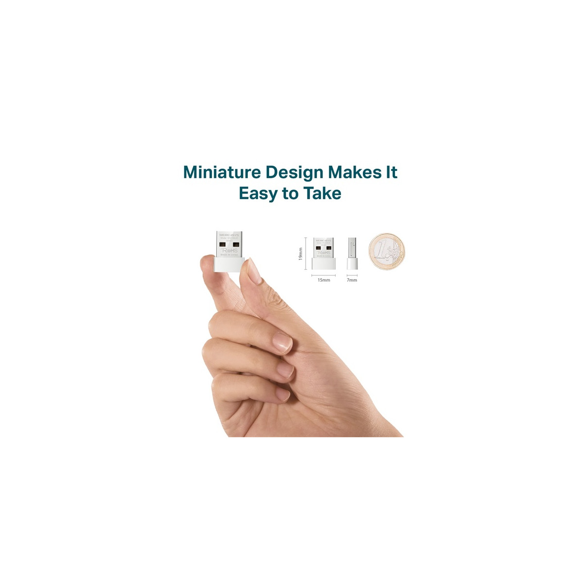 Image of MERCUSYS Wireless Adapter USB N-es 150Mbps, MW150US