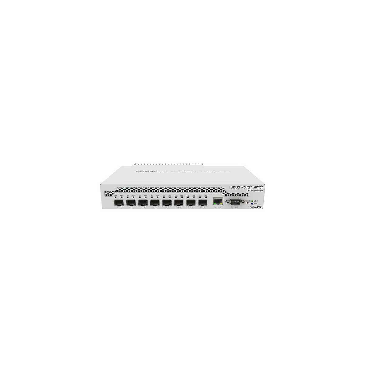 Image of MIKROTIK Cloud Router Switch 1x1000Mbps + 8x10gbps SFP+, Fémházas, Rackes - CRS309-1G-8S+IN
