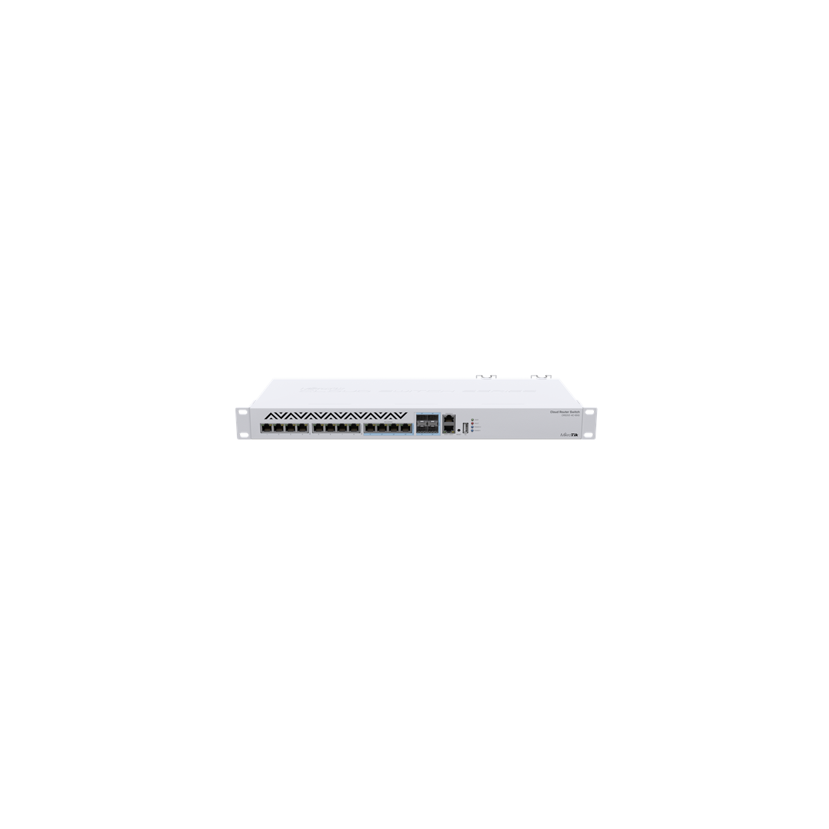 Image of MIKROTIK Cloud Router Switch 1x100Mbps + 8x10Gbps + 4x10Gbps Combo SFP+, Redundáns, Rackes - CRS312-4C+8XG-RM