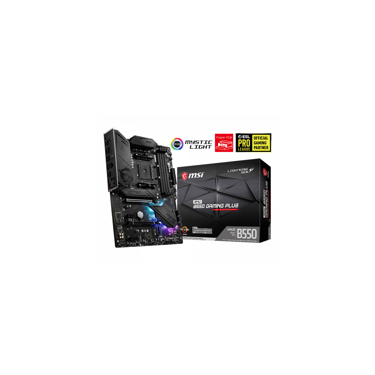 Image of MSI Alaplap AM4 MPG B550 GAMING PLUS AMD B550, ATX