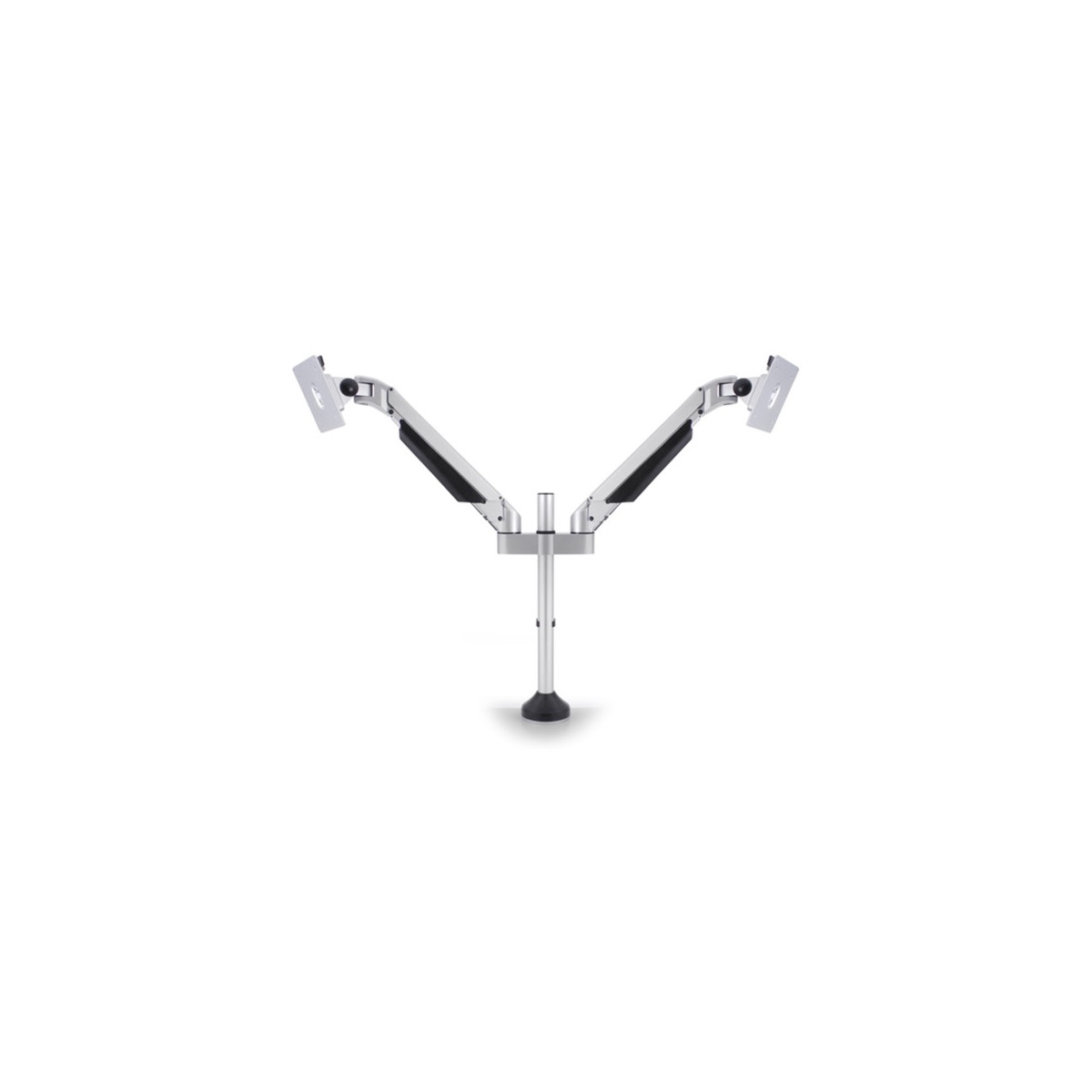 Image of MULTIBRACKETS 2 karos asztali konzol, M VESA Gas Lift Arm Dual Silver (15-32", max.VESA: 100x100 mm, 10 kg)