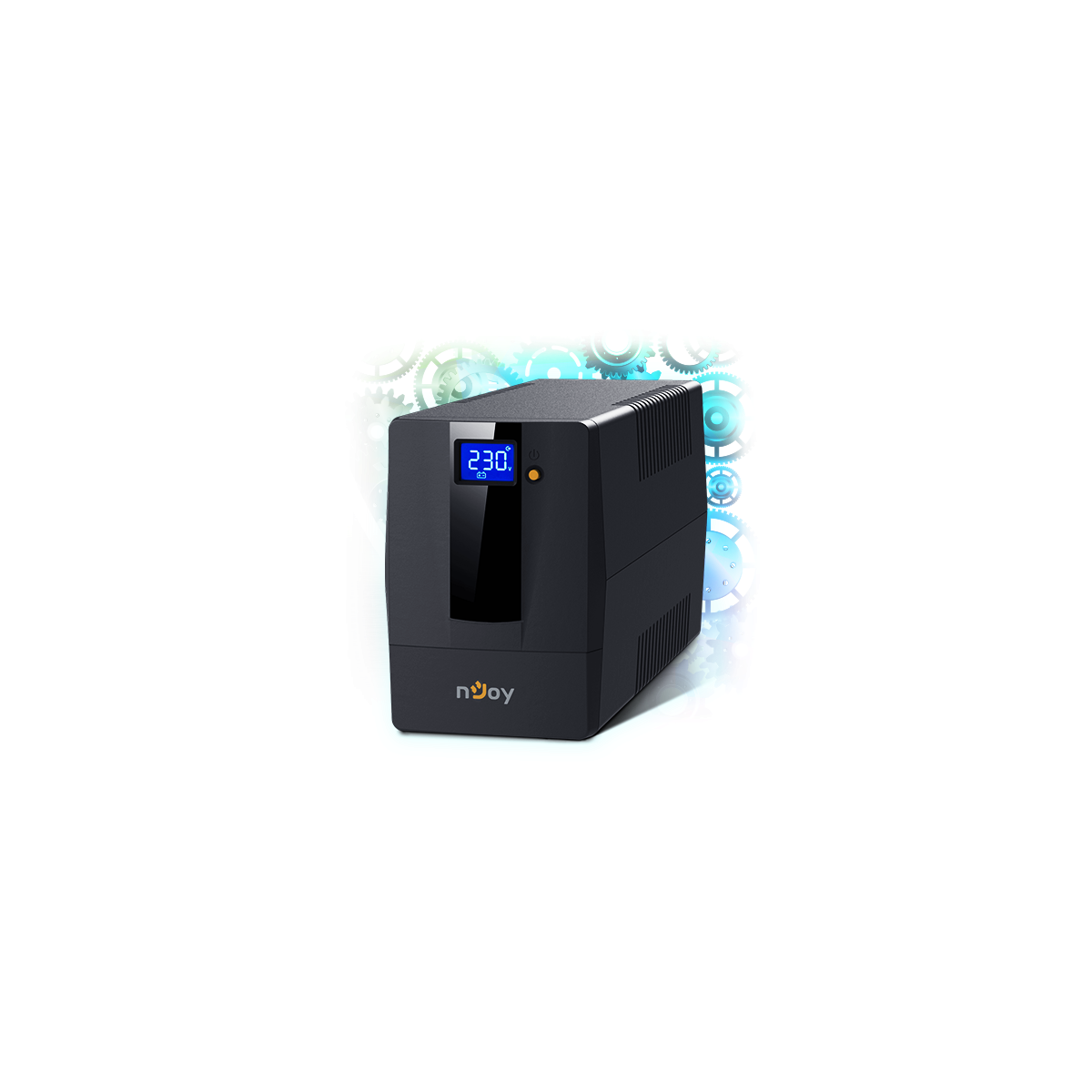 Image of NJOY Szünetmentes + AVR Horus Plus 800, 800VA, 480W, Line-Interactive, LCD Touch display