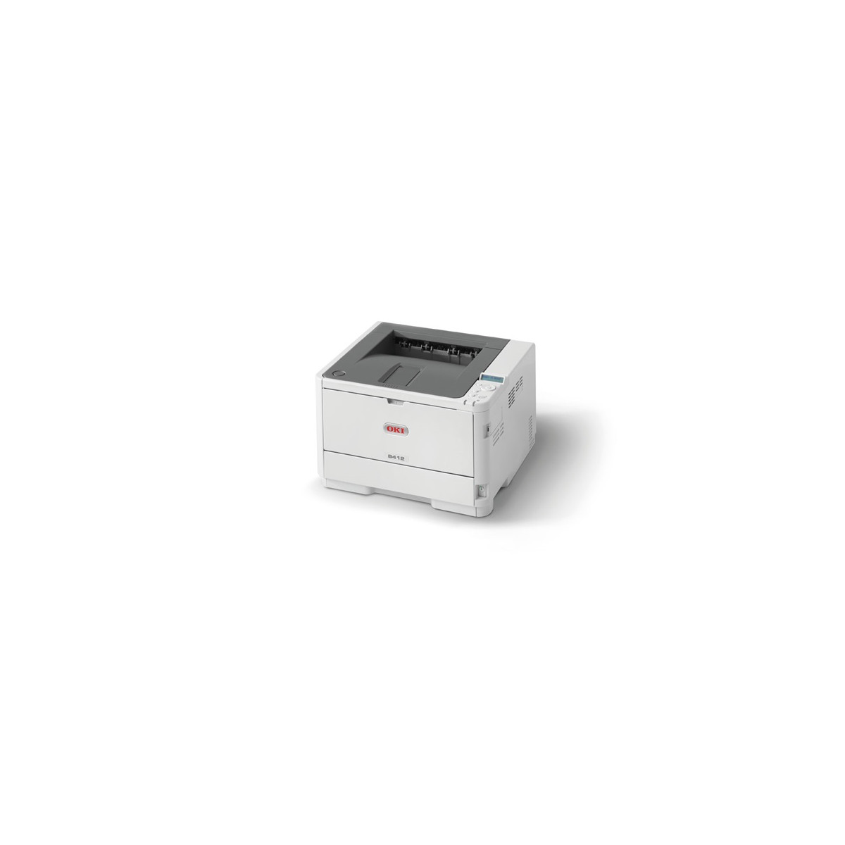 Image of OKI Lézer LED nyomtató B412dn fekete, 512MB, USB/Háló, A4 33lap/perc FF, 1200x1200 dpi, Duplex