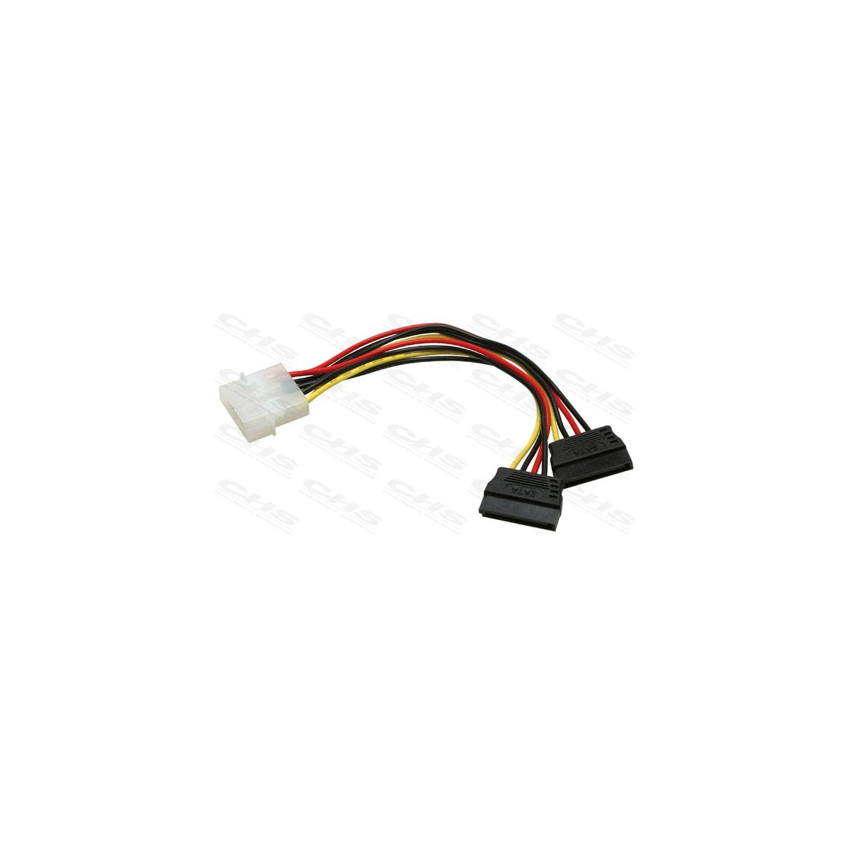 Image of ROLINE kábel SATA táp Y elosztó, Molex to 2xSATA, 20cm