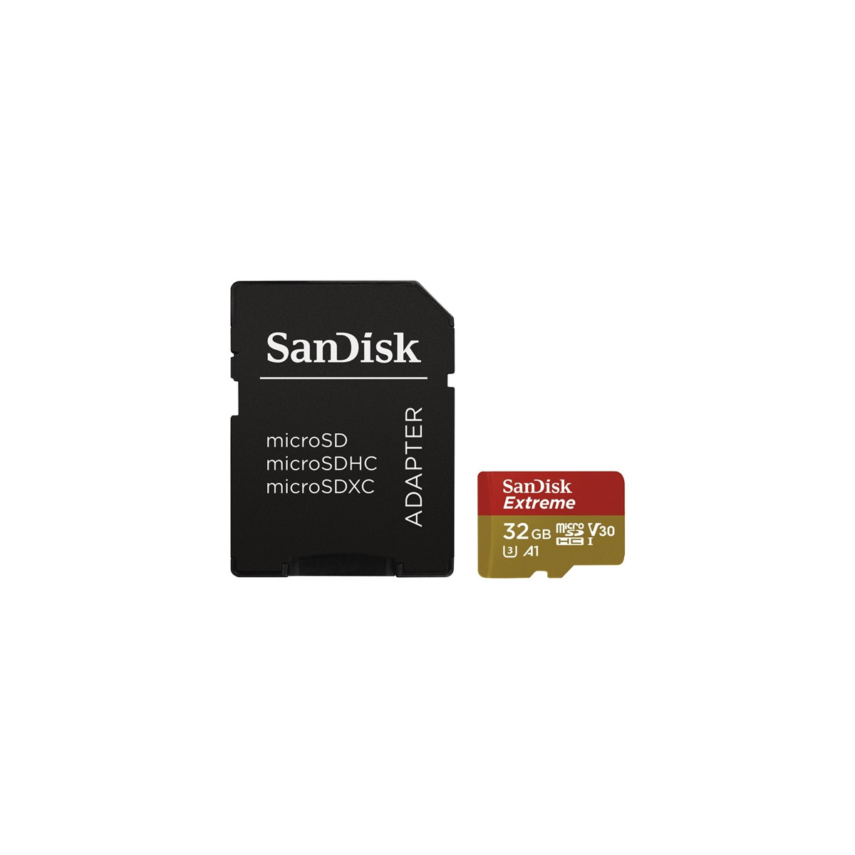 Image of SANDISK 173420, MICROSDHC EXTREME KÁRTYA 32GB, 90MB/sec. CL10, UHS-I, V30, A1