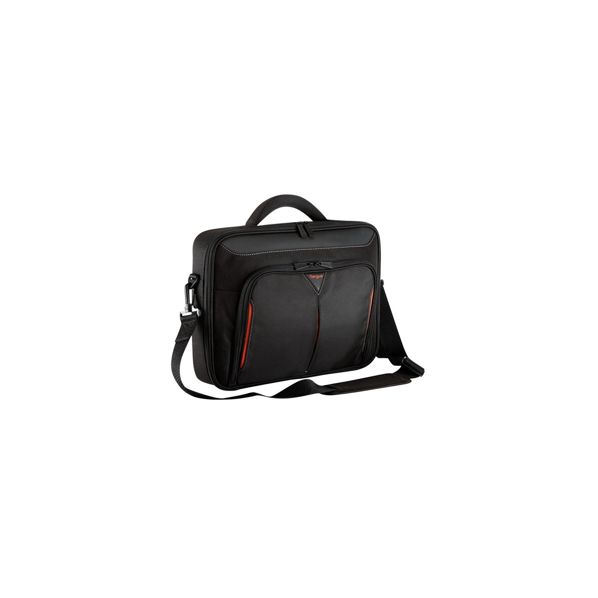 Image of TARGUS Notebook táska CN415, Classic+ 15-15.6" Clamshell Laptop Bag - Black/Red