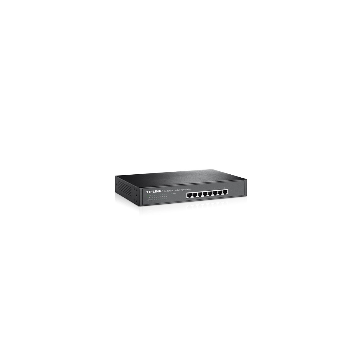 Image of TP-LINK Switch 8x1000Mbps, Fémházas Asztali/Rackes, TL-SG1008