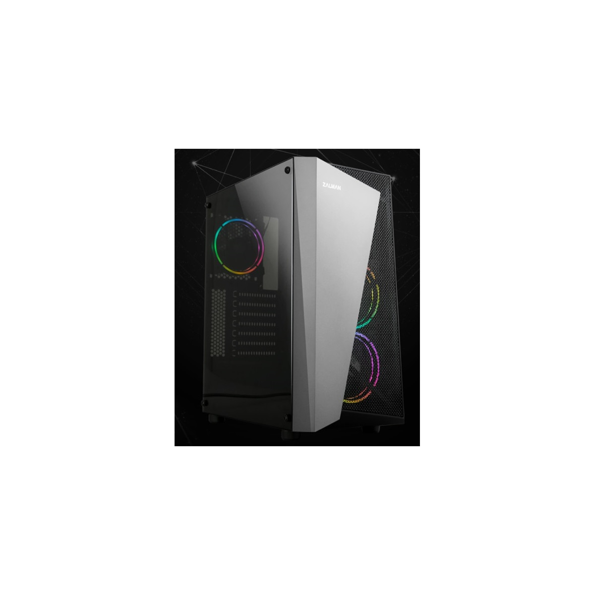 Image of ZALMAN Ház Midi ATX S4 Plus Tápegység nélkül, Fekete