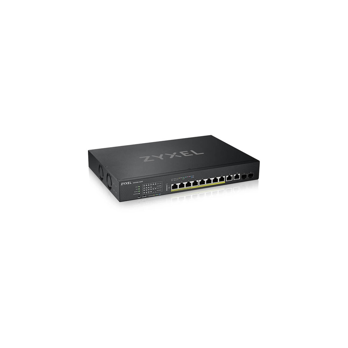 Image of ZYXEL Switch 10x10Gpbs (8xPOE) + 2xGigabit SFP+, Menezdselhető Rackes, XS1930-12HP-ZZ0101F