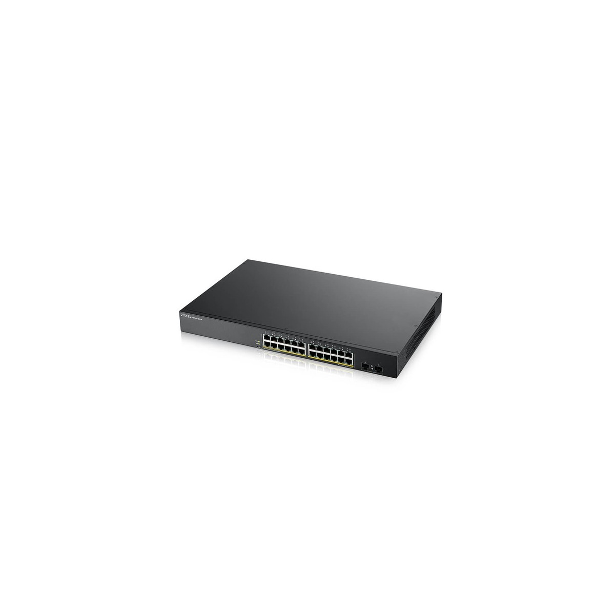 Image of ZYXEL Switch 24x1000Mbps (24xPOE) + 2xGigabit SFP, Fémházas Menedzselhető (24GbE port), GS1900-24HPV2-EU0101F