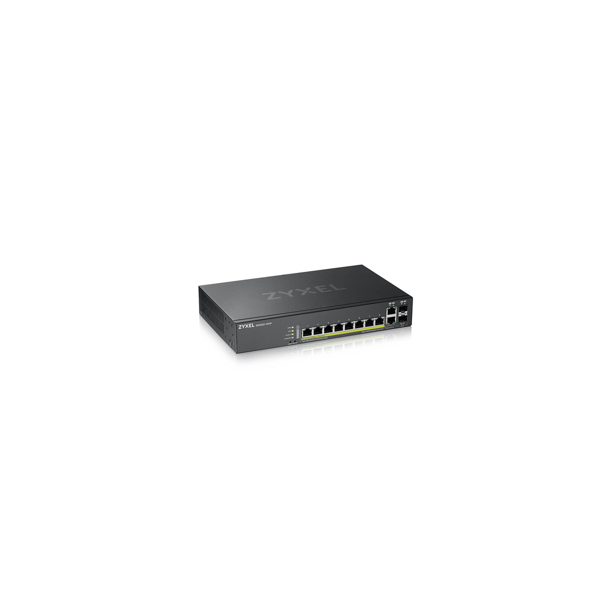 Image of ZYXEL Switch 8x1000Mbps (8xPOE) + 2xGigabit kombó SFP, Menedzselhető Rackes, GS2220-10HP-EU0101F