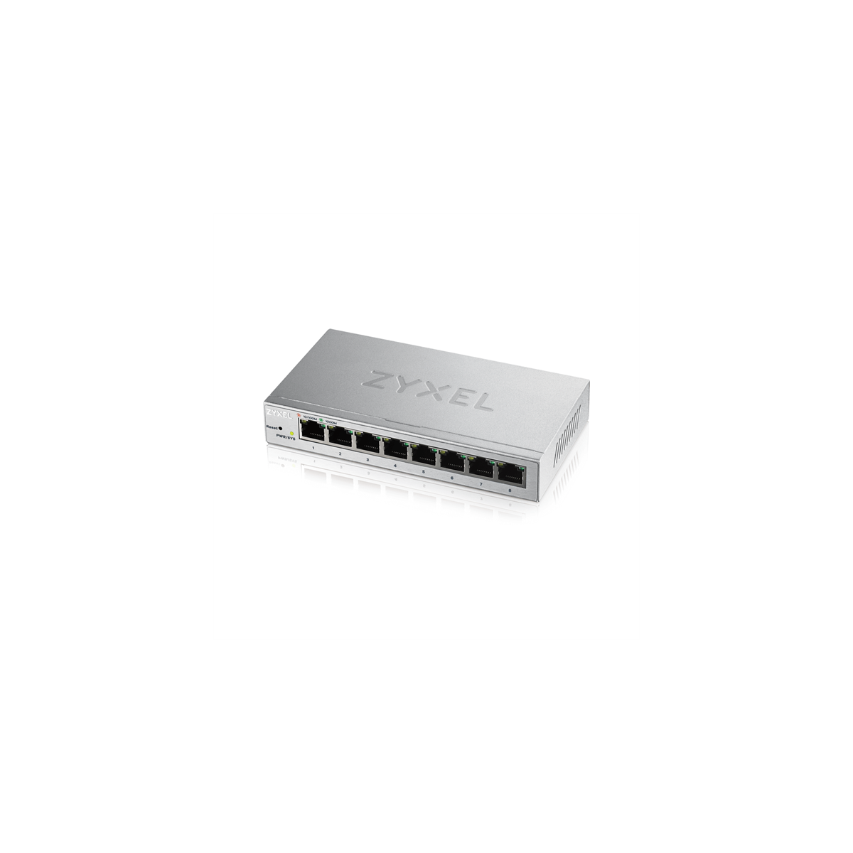 Image of ZYXEL Switch 8x1000Mbps Fémházas Asztali, Web menedzselés, GS1200-8-EU0101F