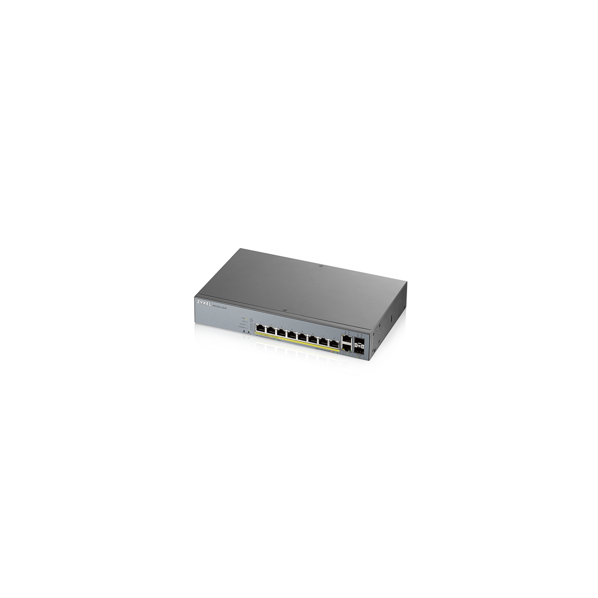Image of ZYXEL Switch 10x1000Mbps (8xPOE) + 2xGigabit SFP Menedzselhető Rackes, GS1350-12HP-EU0101F