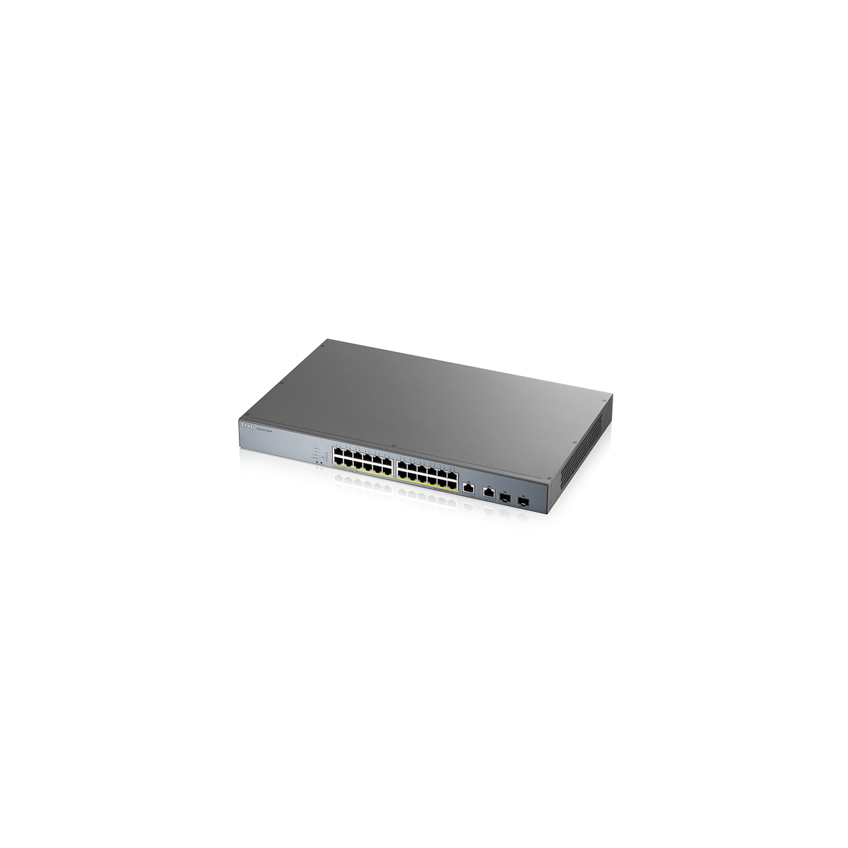 Image of ZYXEL Switch 24x1000Mbps (24xPOE) + 2xGigabit kombó SFP Menedzselhető Rackes, GS1350-26HP-EU0101F