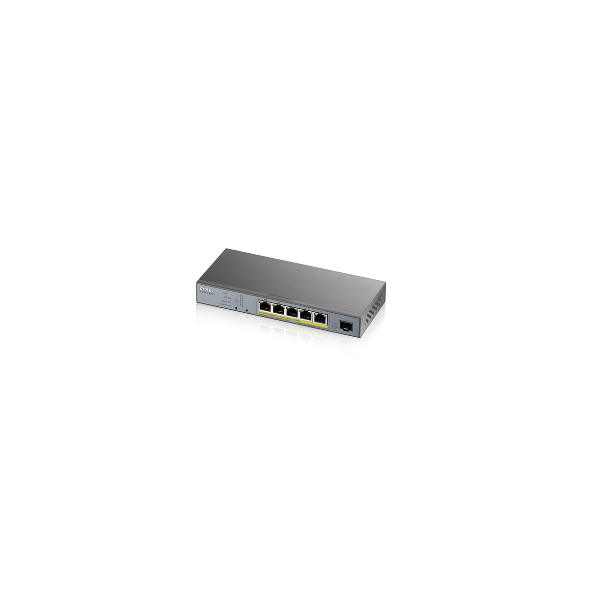 Image of ZYXEL Switch 5x1000Mbps (5xPOE) + 1xGigabit SFP Menedzselhető, GS1350-6HP-EU0101F