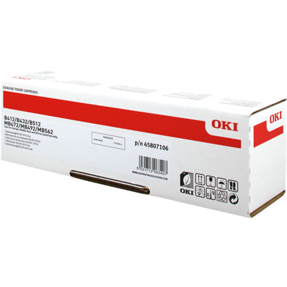 Image of OKI Toner B412 / B432 / B512 / MB472 / MB492 / MB562 7000/oldal