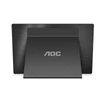 Kép 4/7 - AOC hordozható touch IPS monitor 15.6" 16T2, 1920x1080, 16:9, 250cd/m2, 4ms, Micro-HDMI/2xUSB-C, Pivot, hangszóró