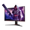 Kép 8/9 - AOC Ívelt Gaming 165Hz VA monitor 27" C27G2AE/BK, 1920x1080, 16:9, 250cd/m2, 1ms, 2xHDMI/DisplayPort/VGA, hangszóró