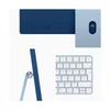 Kép 4/4 - Apple iMac 24" Retina, 4.5K : Apple M1 8C CPU/8C GPU, 8GB/256GB - Blue (2021)