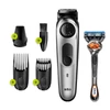 Kép 1/6 - BRAUN BT5260 szakállvágó precíziós gombbal, 3 tartozékkal és egy Gillette Fusion5 ProGlide borotvával