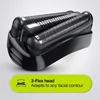 Kép 4/6 - BRAUN Series 3 300 borotva 3 rugalmas pengével, fekete