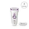 Kép 1/5 - BRAUN Silk-épil 9 SensoSmart™ 9/700 epilátor, mályvaszín – vezeték nélküli Wet & Dry epilátor 4 kiegészítővel