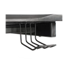 Kép 3/7 - DELTACO GAMING Asztal GAM-055, DT210B Gaming table, metal legs, PVC treated surface, built-in hanger for headset, black