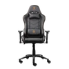 Kép 1/9 - DELTACO GAMING Gamer szék GAM-052, Gaming chair in PU leather, neck pillow, back cushion, black/orange