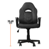 Kép 5/8 - DELTACO GAMING Gamer szék GAM-094, DC110 Junior Gaming Chair, Artificial leather, height and adjustable, black