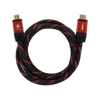 Kép 3/3 - DELTACO GAMING HDMI Kábel GAM-015, 2m, Ultra HD(3840x2160) at 60Hz, 18Gbps, ARC, HDCP 2.2, braided cable, black/red