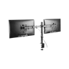 Kép 6/6 - DELTACO GAMING Kétkaros asztali rögzítő GAM-040, Dual monitor desk mount, 13"-32" screens, VESA 75x75/100x100, black