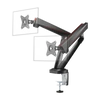 Kép 1/9 - DELTACO GAMING Konzol GAM-102, Dual Monitor Spring-Assisted Pro, for 17-32" monitors, VESA 75x75/100x100, black